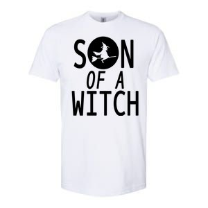 Son Of A Witch Funny Halloween Softstyle® CVC T-Shirt