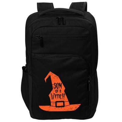 Son Of A Witch Hat Pun Quote Costume Easy Halloween Gifts Impact Tech Backpack