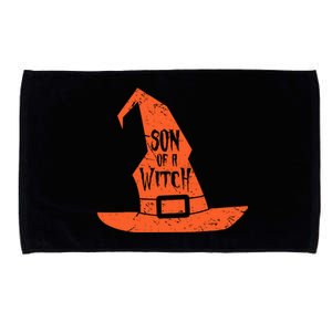 Son Of A Witch Hat Pun Quote Costume Easy Halloween Gifts Microfiber Hand Towel