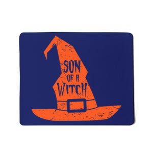 Son Of A Witch Hat Pun Quote Costume Easy Halloween Gifts Mousepad