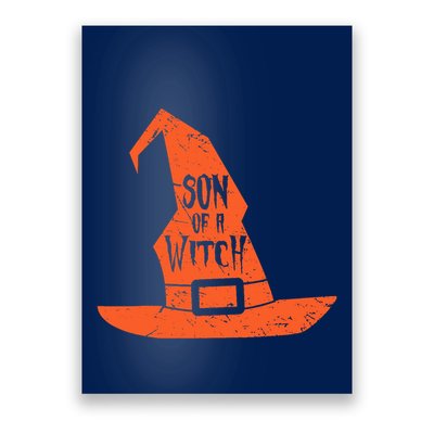Son Of A Witch Hat Pun Quote Costume Easy Halloween Gifts Poster
