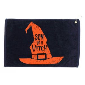 Son Of A Witch Hat Pun Quote Costume Easy Halloween Gifts Grommeted Golf Towel