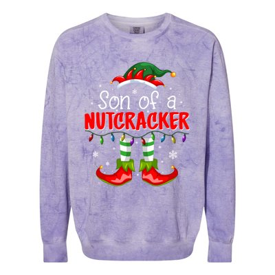 Son Of A Nutcracker! Meaningful Gift Christmas Funny Gift Colorblast Crewneck Sweatshirt