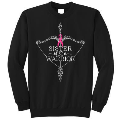 Sister Of A Warrior Breast Cancer Awareness Support Squad Sweatshirt