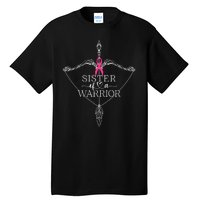 Sister Of A Warrior Breast Cancer Awareness Support Squad Tall T-Shirt