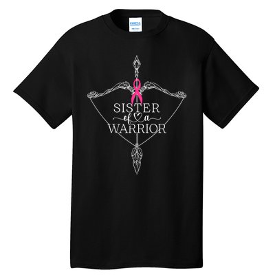 Sister Of A Warrior Breast Cancer Awareness Support Squad Tall T-Shirt