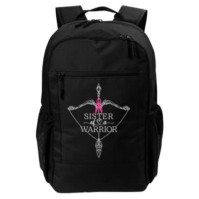 Sister Of A Warrior Breast Cancer Awareness Support Squad Backpack