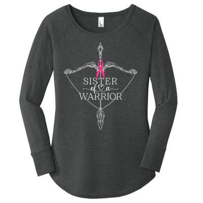 Sister Of A Warrior Breast Cancer Awareness Support Squad Women's Perfect Tri Tunic Long Sleeve Shirt