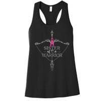 Sister Of A Warrior Breast Cancer Awareness Support Squad Women's Racerback Tank