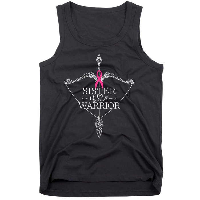 Sister Of A Warrior Breast Cancer Awareness Support Squad Tank Top