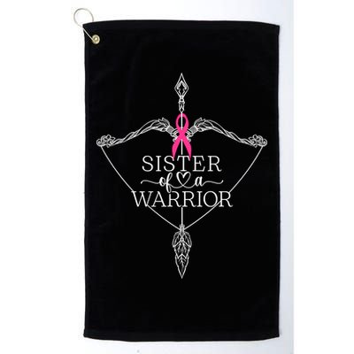 Sister Of A Warrior Breast Cancer Awareness Support Squad Golf Towel