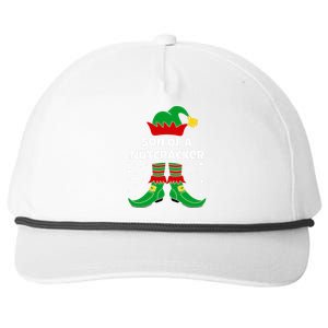 Son Of A Nutcracker Funny Elf For Christmas Eve Xmas Snapback Five-Panel Rope Hat