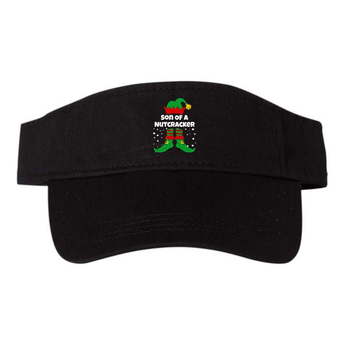 Son Of A Nutcracker Funny Elf For Christmas Eve Xmas Valucap Bio-Washed Visor