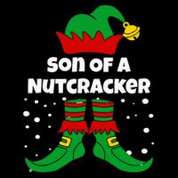 Son Of A Nutcracker Funny Elf For Christmas Eve Xmas Valucap Bio-Washed Visor