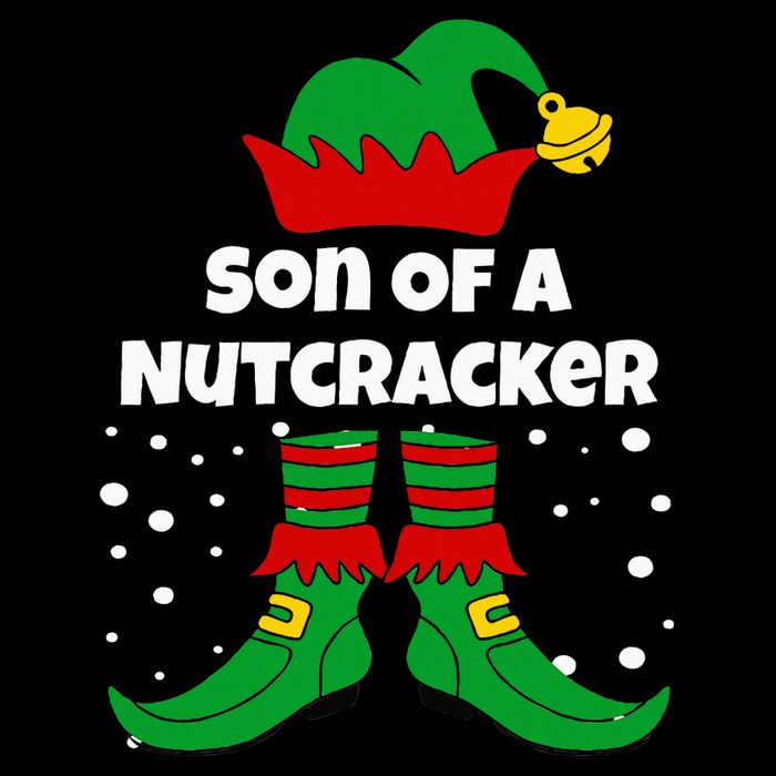 Son Of A Nutcracker Funny Elf For Christmas Eve Xmas Valucap Bio-Washed Visor