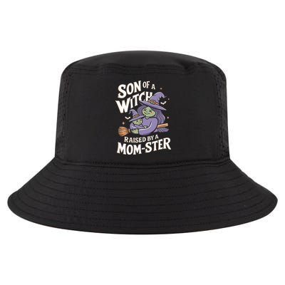 Son Of A Witch Raised By A Mom Ster Mom And Son Halloween Cool Comfort Performance Bucket Hat