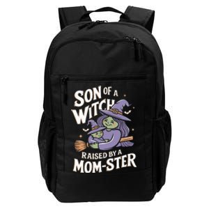 Son Of A Witch Raised By A Mom Ster Mom And Son Halloween Daily Commute Backpack