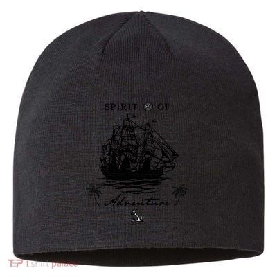 SPIRIT OF ADVENTURE Classic Nautical Ship, Compass & Anchor Sustainable Beanie