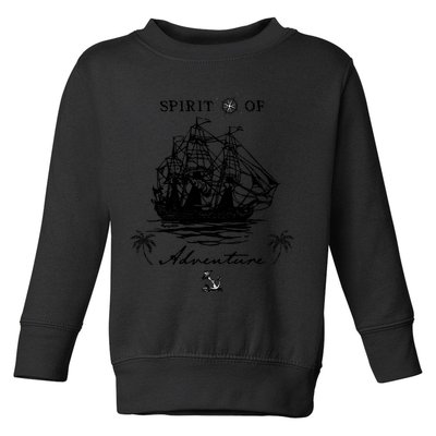 SPIRIT OF ADVENTURE Classic Nautical Ship, Compass & Anchor Toddler Sweatshirt