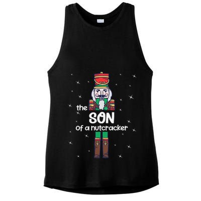 Son Of A Nutcracker Family Matching Funny Pajama Ladies PosiCharge Tri-Blend Wicking Tank