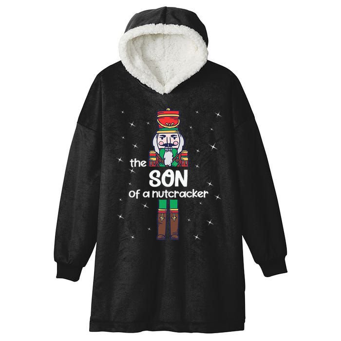 Son Of A Nutcracker Family Matching Funny Pajama Hooded Wearable Blanket