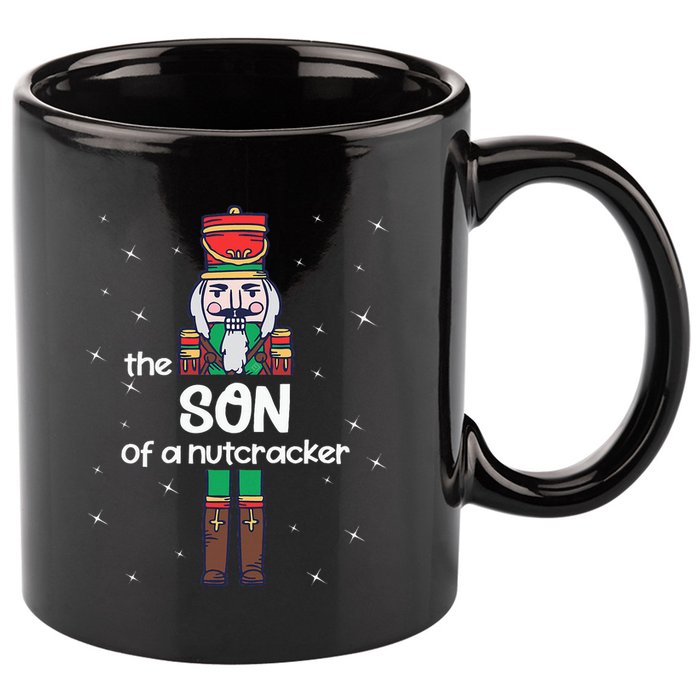 Son Of A Nutcracker Family Matching Funny Pajama 11oz C Handle Ceramic Mug