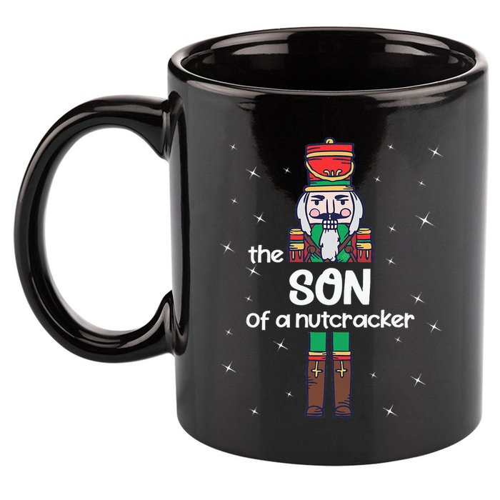 Son Of A Nutcracker Family Matching Funny Pajama 11oz C Handle Ceramic Mug