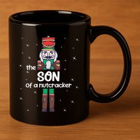 Son Of A Nutcracker Family Matching Funny Pajama 11oz C Handle Ceramic Mug