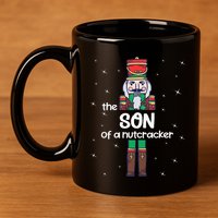 Son Of A Nutcracker Family Matching Funny Pajama 11oz C Handle Ceramic Mug