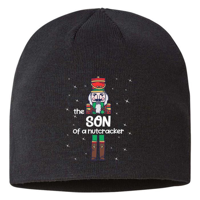 Son Of A Nutcracker Family Matching Funny Pajama Sustainable Beanie