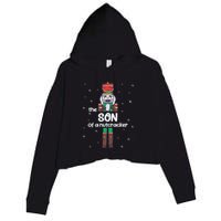 Son Of A Nutcracker Family Matching Funny Pajama Crop Fleece Hoodie