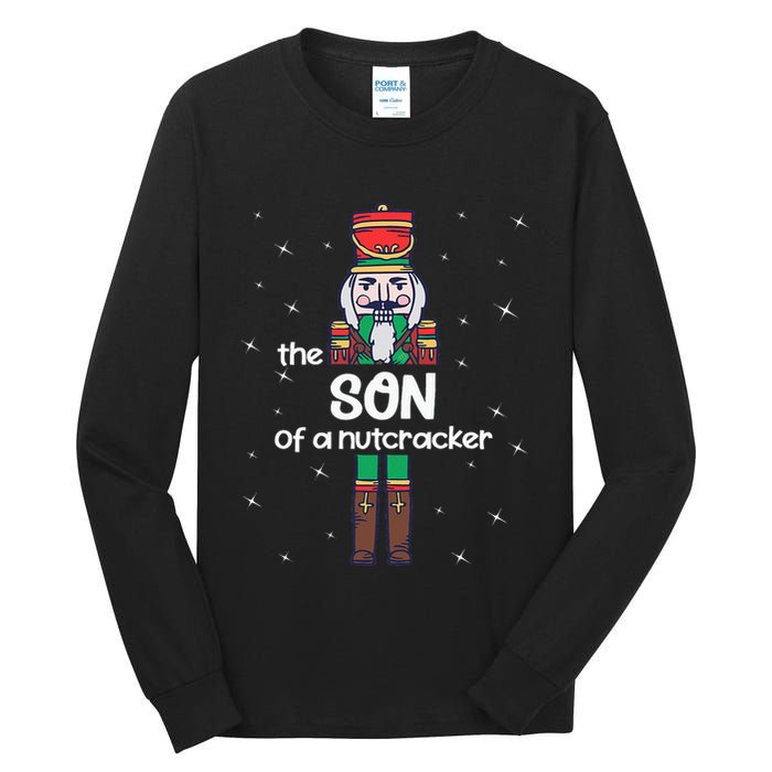 Son Of A Nutcracker Family Matching Funny Pajama Tall Long Sleeve T-Shirt