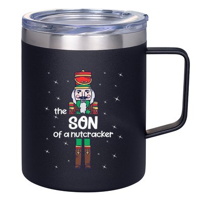 Son Of A Nutcracker Family Matching Funny Pajama 12oz Stainless Steel Coffee Mug