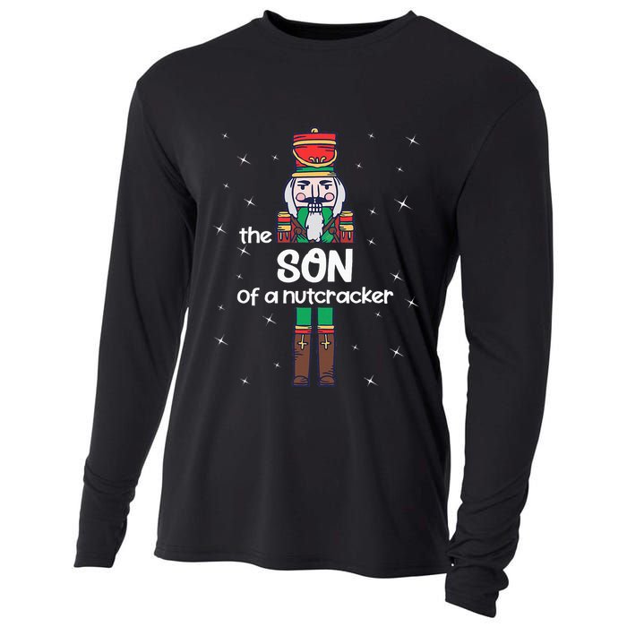 Son Of A Nutcracker Family Matching Funny Pajama Cooling Performance Long Sleeve Crew