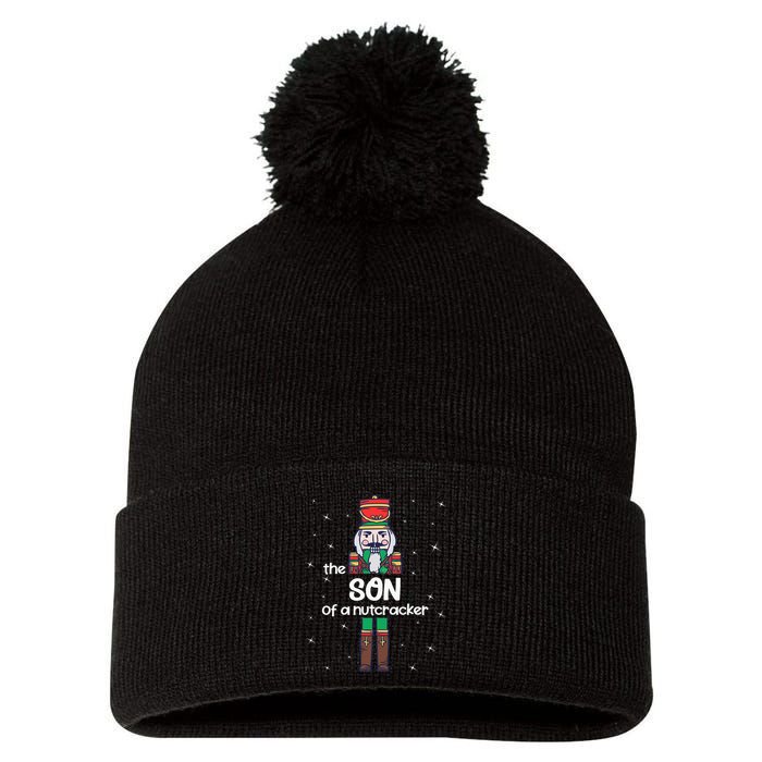 Son Of A Nutcracker Family Matching Funny Pajama Pom Pom 12in Knit Beanie