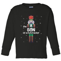 Son Of A Nutcracker Family Matching Funny Pajama Toddler Long Sleeve Shirt