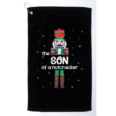 Son Of A Nutcracker Family Matching Funny Pajama Platinum Collection Golf Towel