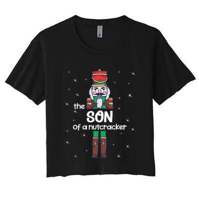 Son Of A Nutcracker Family Matching Funny Pajama Crop Top
