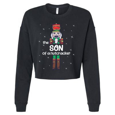Son Of A Nutcracker Family Matching Funny Pajama Cropped Pullover Crew
