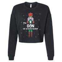 Son Of A Nutcracker Family Matching Funny Pajama Cropped Pullover Crew