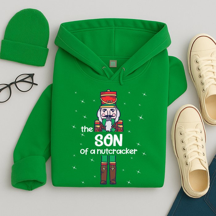 Son Of A Nutcracker Family Matching Funny Pajama Hoodie