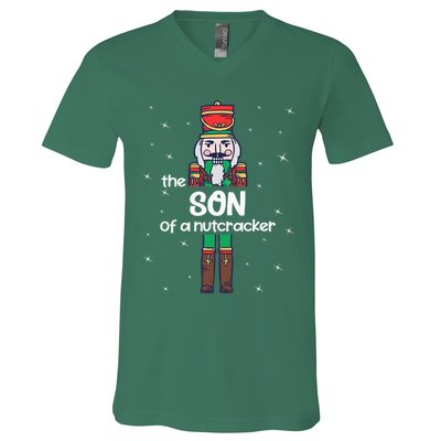 Son Of A Nutcracker Family Matching Funny Pajama V-Neck T-Shirt