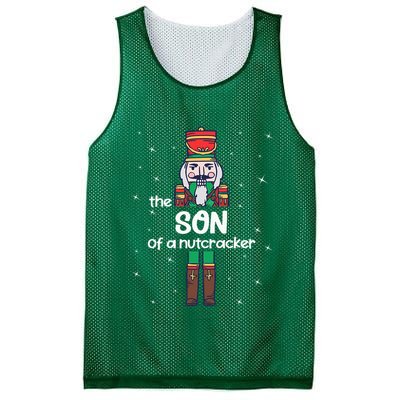 Son Of A Nutcracker Family Matching Funny Pajama Mesh Reversible Basketball Jersey Tank