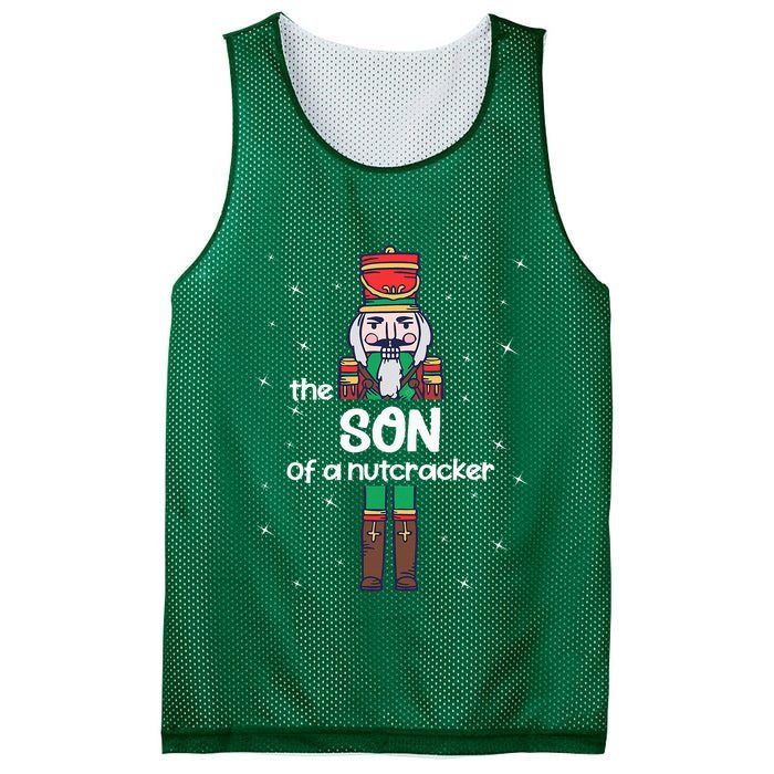 Son Of A Nutcracker Family Matching Funny Pajama Mesh Reversible Basketball Jersey Tank