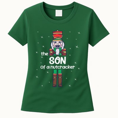 Son Of A Nutcracker Family Matching Funny Pajama Womens T-Shirt