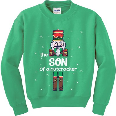 Son Of A Nutcracker Family Matching Funny Pajama Kids Sweatshirt