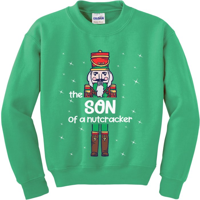 Son Of A Nutcracker Family Matching Funny Pajama Kids Sweatshirt