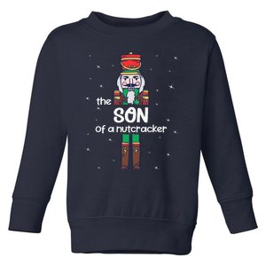 Son Of A Nutcracker Family Matching Funny Pajama Toddler Sweatshirt