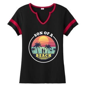 Son of A Beach Ladies Halftime Notch Neck Tee