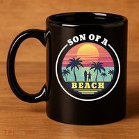 Son of A Beach 11oz C Handle Ceramic Mug